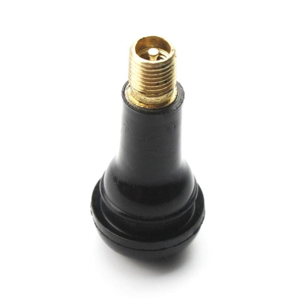 Planet Gates 100PCS TR413 Snap-in Rubber Tubeless Tire Valve Stems Tyre Replacement Valve Cap Cover Kit for ATV Bike Motorcycle