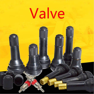 Planet Gates 100pcs TR414/TR413/TR412 Rubber Tire Valve Cap Car Truck Tubeless Tyre Valve Stem Cover Zinc Alloy Rubber Tire Stem Caps