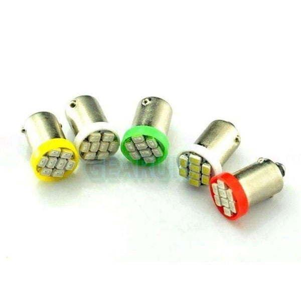 Planet Gates 100pcs Truck LED 24V BA9S 8 SMD 3020 LED 8SMD 1206 6523 1895 T4W Interior Reading Light Bulbs White Blue Red Yellow Green DC24V