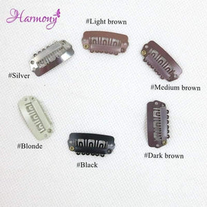 Planet Gates 100pcs U Snap Clip For Hair Extension wig weft 32mm 6 Colors Available