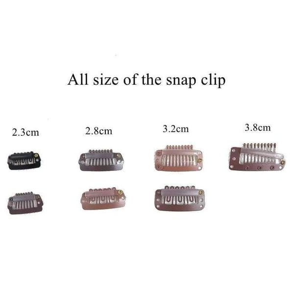 Planet Gates 100pcs U Snap Clip For Hair Extension wig weft 32mm 6 Colors Available