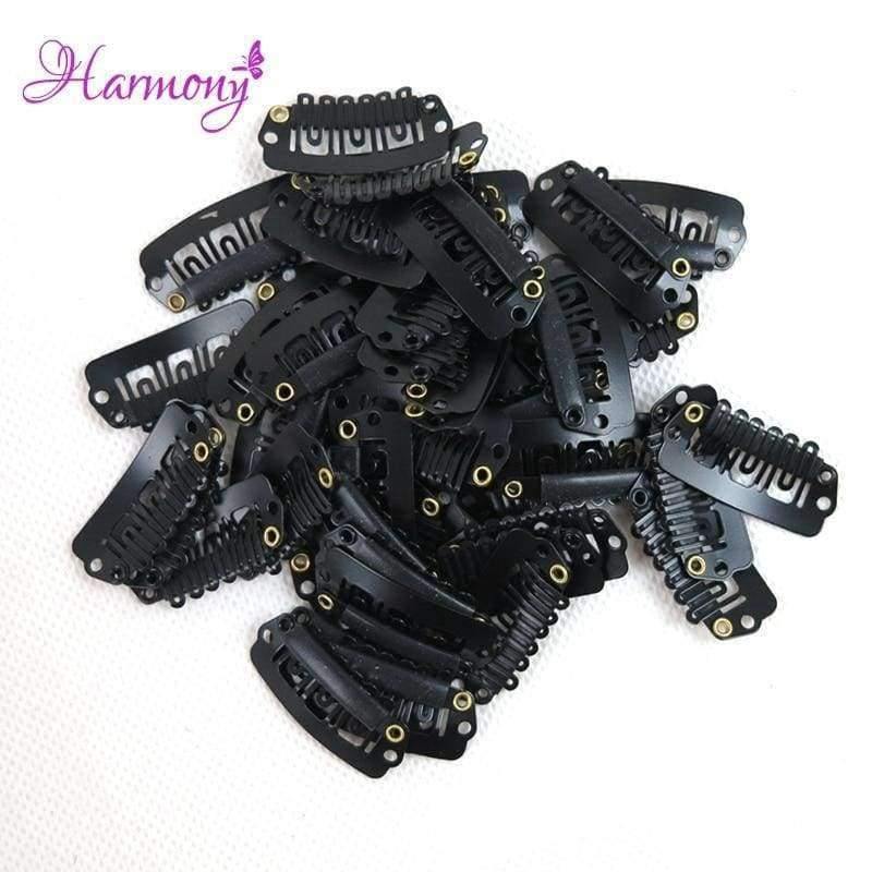 Planet Gates 100pcs U Snap Clip For Hair Extension wig weft 32mm 6 Colors Available
