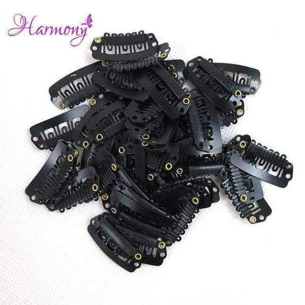 Planet Gates 100pcs U Snap Clip For Hair Extension wig weft 32mm 6 Colors Available