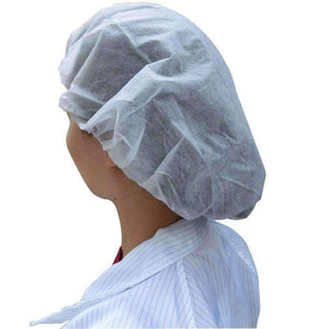 Planet Gates 100PCS Women Men Disposable Thicker Shower Cap Non Woven Pleated Anti Dust Hat Bath Caps Set Bouffant Caps for Spa Hair Salon