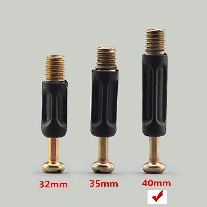 100sets  Furniture Connecting Fitting Bolt Screw 6Mm Male Thread 40mm Length