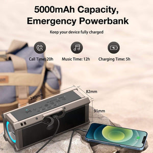 Planet Gates 100W bluetooth Speaker Portable Speaker Bass Quad Driver Dual Diaphragm Deep Bass RGB Light TWS Outdoor Caixa De Som bluetooth