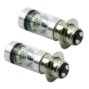 Planet Gates 100W Super White LED Headlights Bulbs Low High Beam For Yamaha GRIZZLY 660 400 450 350 125 YFZ350 YFZ450 RAPTOR 350 700 RHINO