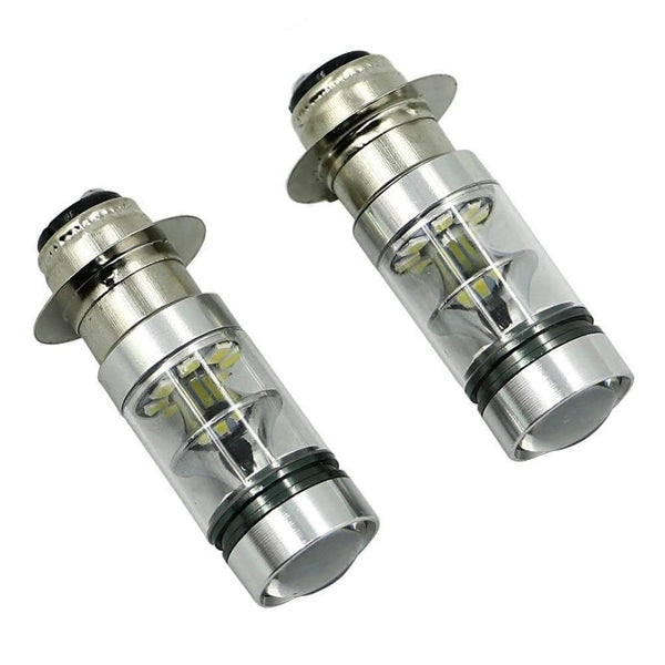 Planet Gates 100W Super White LED Headlights Bulbs Low High Beam For Yamaha GRIZZLY 660 400 450 350 125 YFZ350 YFZ450 RAPTOR 350 700 RHINO