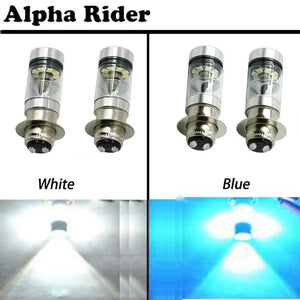 Planet Gates 100W Super White LED Headlights Bulbs Low High Beam For Yamaha GRIZZLY 660 400 450 350 125 YFZ350 YFZ450 RAPTOR 350 700 RHINO