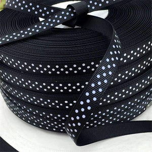 Planet Gates 100y 3/8" 10mm Dot Printed Grosgrain Ribbon Garment Sewing Accessories Headwear Material DIY Decorative arts and crafts