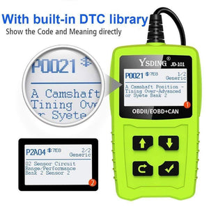 Planet Gates 101 OBD2 Automotive Scanner OBD Car Diagnostic Tool in Russian Code Reader Universal OBD2 Scanner Better than ELM327