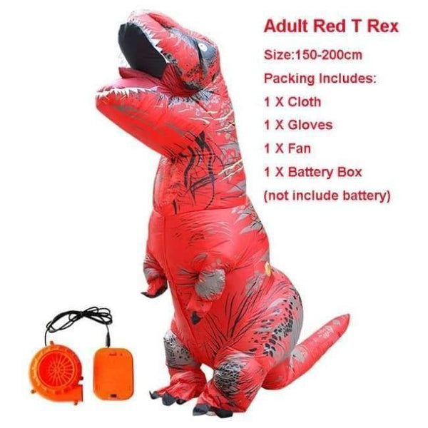 Planet Gates 1012 / One Size / Dinosaur Halloween costume for women inflatable dinosaur costumes for adults  men T-rex fancy dress kids adult Fan operated
