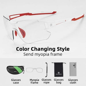 Planet Gates 10126 / Poland / Polarized Photochromic Cycling Glasses Polarized Built-in Myopia Frame Sports Sunglasses Men Women Glasses Cycling Eyewear Goggle