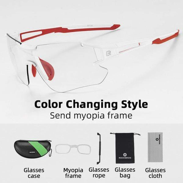 Planet Gates 10126 / Poland / Polarized Photochromic Cycling Glasses Polarized Built-in Myopia Frame Sports Sunglasses Men Women Glasses Cycling Eyewear Goggle