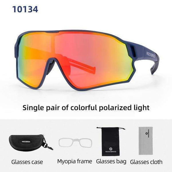 Planet Gates 10134 / China / 1 Lens Polarized Sports Men Sunglasses Road Cycling Glasses Mountain Bike Bicycle Riding Protection Goggles Eyewear 5 Lens