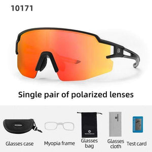 Planet Gates 10171 / China / 5 Lens Polarized Sports Men Sunglasses Road Cycling Glasses Mountain Bike Bicycle Riding Protection Goggles Eyewear 5 Lens