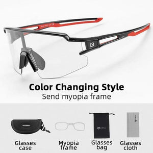 Planet Gates 10173 / SPAIN / Polarized Photochromic Cycling Glasses Polarized Built-in Myopia Frame Sports Sunglasses Men Women Glasses Cycling Eyewear Goggle