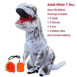 Planet Gates 1019 / One Size / Dinosaur Halloween costume for women inflatable dinosaur costumes for adults  men T-rex fancy dress kids adult Fan operated