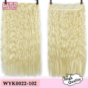 Planet Gates 102 / 22inches Long Corn Kinky Culry Wigs Heat Resistant Synthetic 5 Clip In Hair Extensions Water Wave Fake Hair 9 Colors