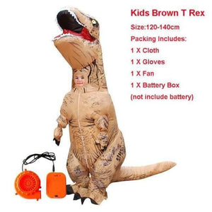 Planet Gates 1020 / One Size / Dinosaur Halloween costume for women inflatable dinosaur costumes for adults  men T-rex fancy dress kids adult Fan operated