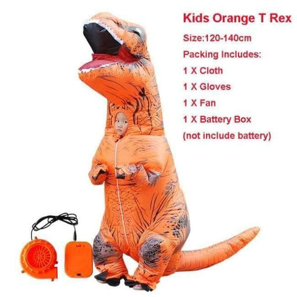 Planet Gates 1022 / One Size / Dinosaur Halloween costume for women inflatable dinosaur costumes for adults  men T-rex fancy dress kids adult Fan operated