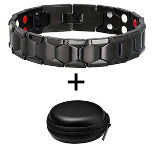 Planet Gates 10239 And Box Jewelry Germanium Health Magnetic Therapy Jewelry Male 4 in 1 Bio Health Stainless Steel Bracelet 10238