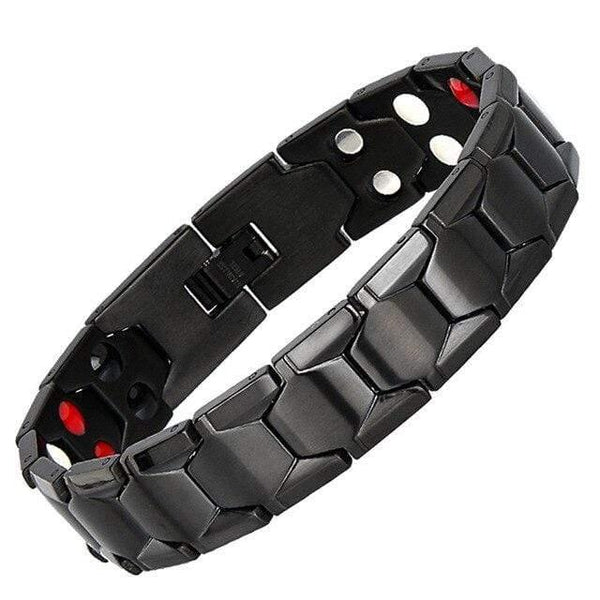 Planet Gates 10239 Jewelry Germanium Health Magnetic Therapy Jewelry Male 4 in 1 Bio Health Stainless Steel Bracelet 10238