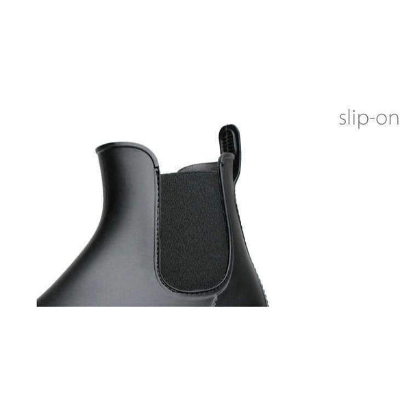 Planet Gates 102M black / 38 Men rubber rain boots fashion black chelsea boots casual lovers botas slip-on waterproof ankle boots moccasins 35-43 102m