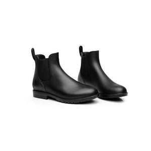 Planet Gates 102M black / 38 Men rubber rain boots fashion black chelsea boots casual lovers botas slip-on waterproof ankle boots moccasins 35-43 102m