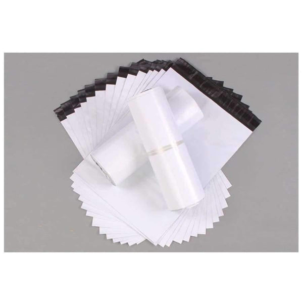 Planet Gates 102x167mm 100pcs Mail Packaging Poly Mailer Package Shipping Plastic Mailing Bag By Envelope Courier White Wholesale Bulk Self-Adhesive Supplies