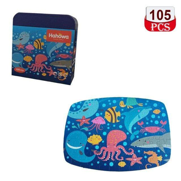 Planet Gates 1037 original box / China Animal Shapes Puzzle Dinosaurs Whale Jigsaw Unique Kids Puzzles Educational Child Games Toys Christmas Gifts For Children