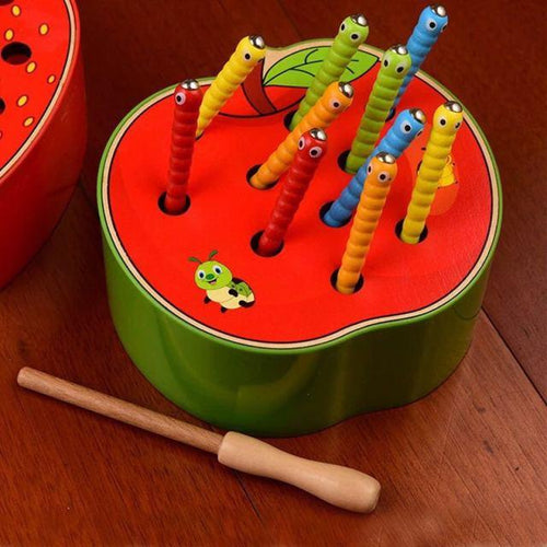 Planet Gates 1040061 / China Montessori For Kid Wooden Magnetic Catch Worm Game Children's  Early Educational Gifts For Girls Boys Shipping  From Russia