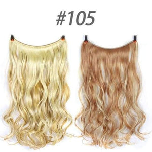 Planet Gates 105 1 / 22inches 22" 56 cm Long Wave Invisible Hair Extension Without Clip Fish Line Synthetic Wig as Natural Hair DIFE