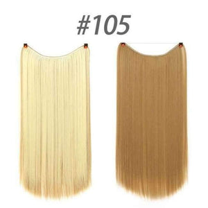 Planet Gates 105 / 22inches 22" 56 cm Long Wave Invisible Hair Extension Without Clip Fish Line Synthetic Wig as Natural Hair DIFE