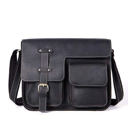 Planet Gates 1050black / China Men's Bags Crazy Horse Genuine Leather Vintage Crossbody Bags for Men Messenger Bag Men's Shoulder Bag Male 1050