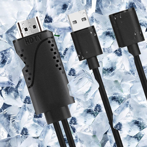 Planet Gates 1080P HDMI to USB Female/Male Converter Adapter Cable Cooling Holes For TV HDTV Connection Mirror Cast to iOS Android Phone
