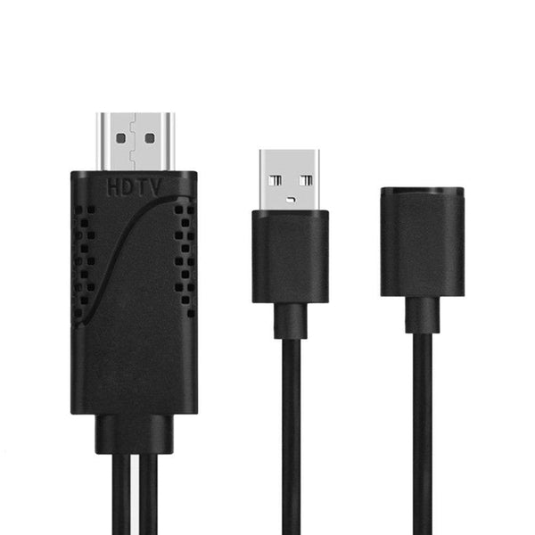 Planet Gates 1080P HDMI to USB Female/Male Converter Adapter Cable Cooling Holes For TV HDTV Connection Mirror Cast to iOS Android Phone