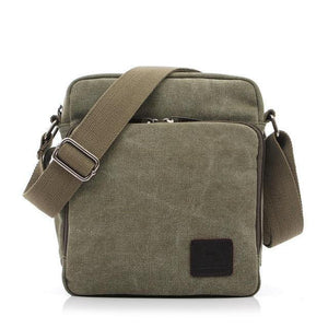Planet Gates 1092-1 army green / W23H20D11CM Casual Messenger Bags Men Canvas Leisure Men Shoulder Bags Vintage Small Crossbody Satchel Bag For Men 1092-1