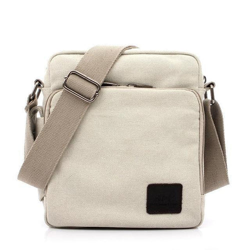 Planet Gates 1092-1 beige / W23H20D11CM Casual Messenger Bags Men Canvas Leisure Men Shoulder Bags Vintage Small Crossbody Satchel Bag For Men 1092-1