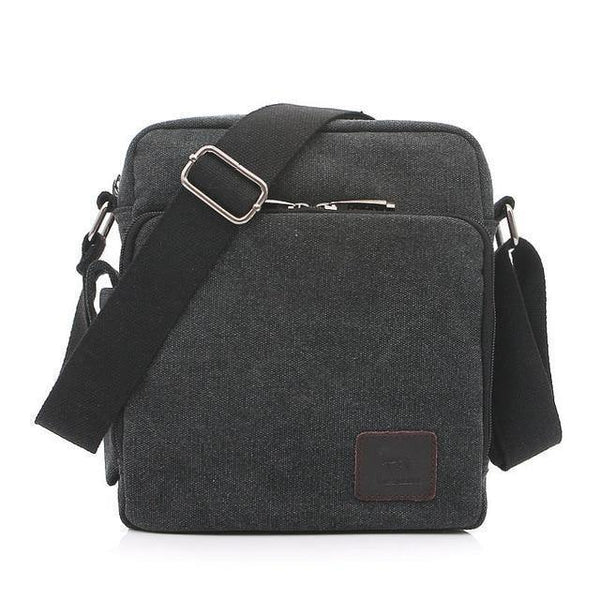 Planet Gates 1092-1 black / W23H20D11CM Casual Messenger Bags Men Canvas Leisure Men Shoulder Bags Vintage Small Crossbody Satchel Bag For Men 1092-1