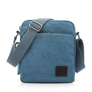 Planet Gates 1092-1 blue / W23H20D11CM Casual Messenger Bags Men Canvas Leisure Men Shoulder Bags Vintage Small Crossbody Satchel Bag For Men 1092-1