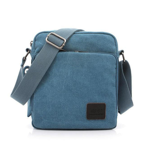 Planet Gates 1092-1 blue / W23H20D11CM Casual Messenger Bags Men Canvas Leisure Men Shoulder Bags Vintage Small Crossbody Satchel Bag For Men 1092-1