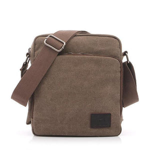 Planet Gates 1092-1 coffee / W23H20D11CM Casual Messenger Bags Men Canvas Leisure Men Shoulder Bags Vintage Small Crossbody Satchel Bag For Men 1092-1
