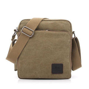 Planet Gates 1092-1 khaki / W23H20D11CM Casual Messenger Bags Men Canvas Leisure Men Shoulder Bags Vintage Small Crossbody Satchel Bag For Men 1092-1