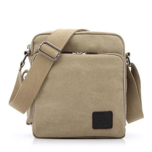 Planet Gates 1092-1 light khaki / W23H20D11CM Casual Messenger Bags Men Canvas Leisure Men Shoulder Bags Vintage Small Crossbody Satchel Bag For Men 1092-1