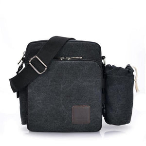 Planet Gates 1092-3 black / W23H20D11CM Casual Messenger Bags Men Canvas Leisure Men Shoulder Bags Vintage Small Crossbody Satchel Bag For Men 1092-1