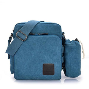 Planet Gates 1092-3 blue / W23H20D11CM Casual Messenger Bags Men Canvas Leisure Men Shoulder Bags Vintage Small Crossbody Satchel Bag For Men 1092-1