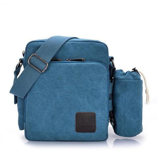Planet Gates 1092-3 blue / W23H20D11CM Casual Messenger Bags Men Canvas Leisure Men Shoulder Bags Vintage Small Crossbody Satchel Bag For Men 1092-1