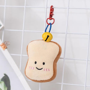 Planet Gates 10cm bread Cute Pretzel Crossant Toast Bread Food Plush Toy Stuffed Cartoon Boba Tea Baguette Poach Egg Decor Doll For Girl Kids Birthday