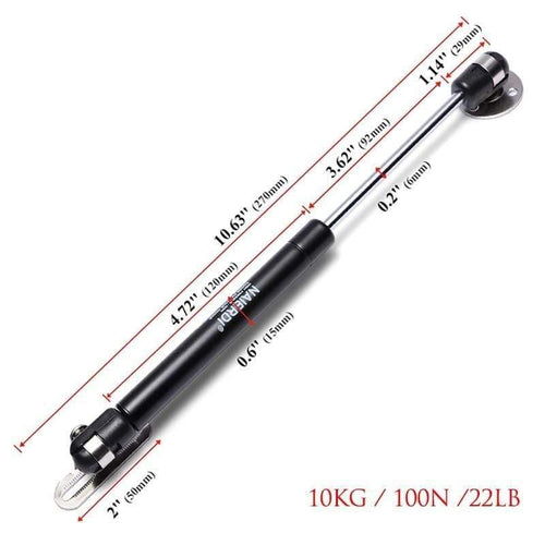 4PCS  10-15KG Furniture Gas Spring Hinges Kitchen Cupboard Cabinet Hydraulic Hinge Door Strut Lid Support Box Hardware